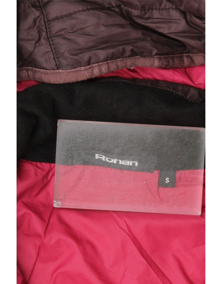 ROHAN Γυναικείο παλτό με κουκούλα UK 10 Small Purple Polyester