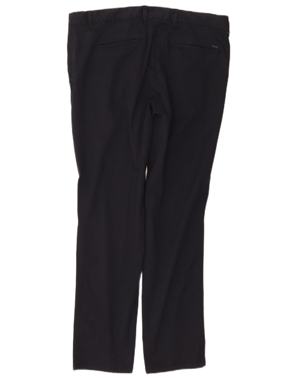 MASSIMO DUTTI Ανδρικό παντελόνι Chino με λεπτή εφαρμογή EU 48 XL W36 L31 Navy Blue