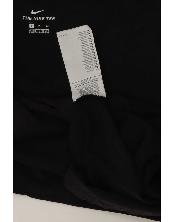 Γυναικείο T-Shirt Nike Top UK 10 Small μαύρο βαμβακερό