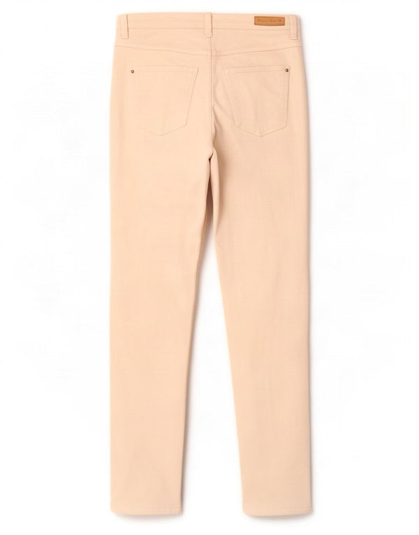 Massimo Dutti Womens Slim Casual Trousers W28 L30 Beige