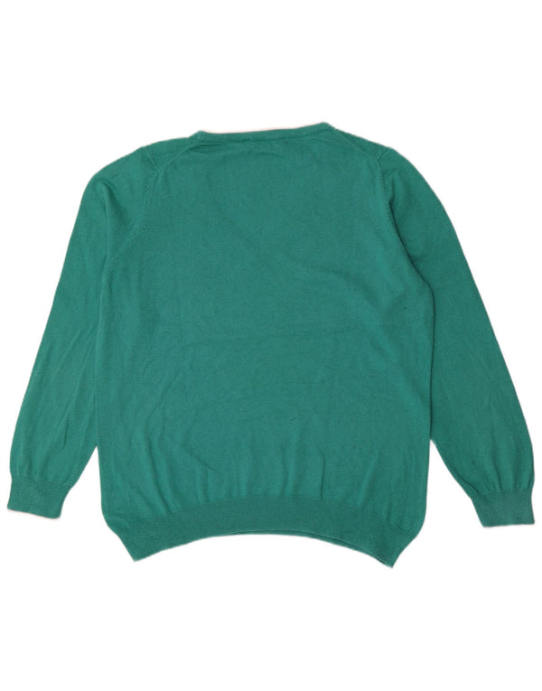 Crew Clothing Γυναικείο πουλόβερ με λαιμόκοψη με V λαιμόκοψη UK 18 XL πράσινο βαμβακερό