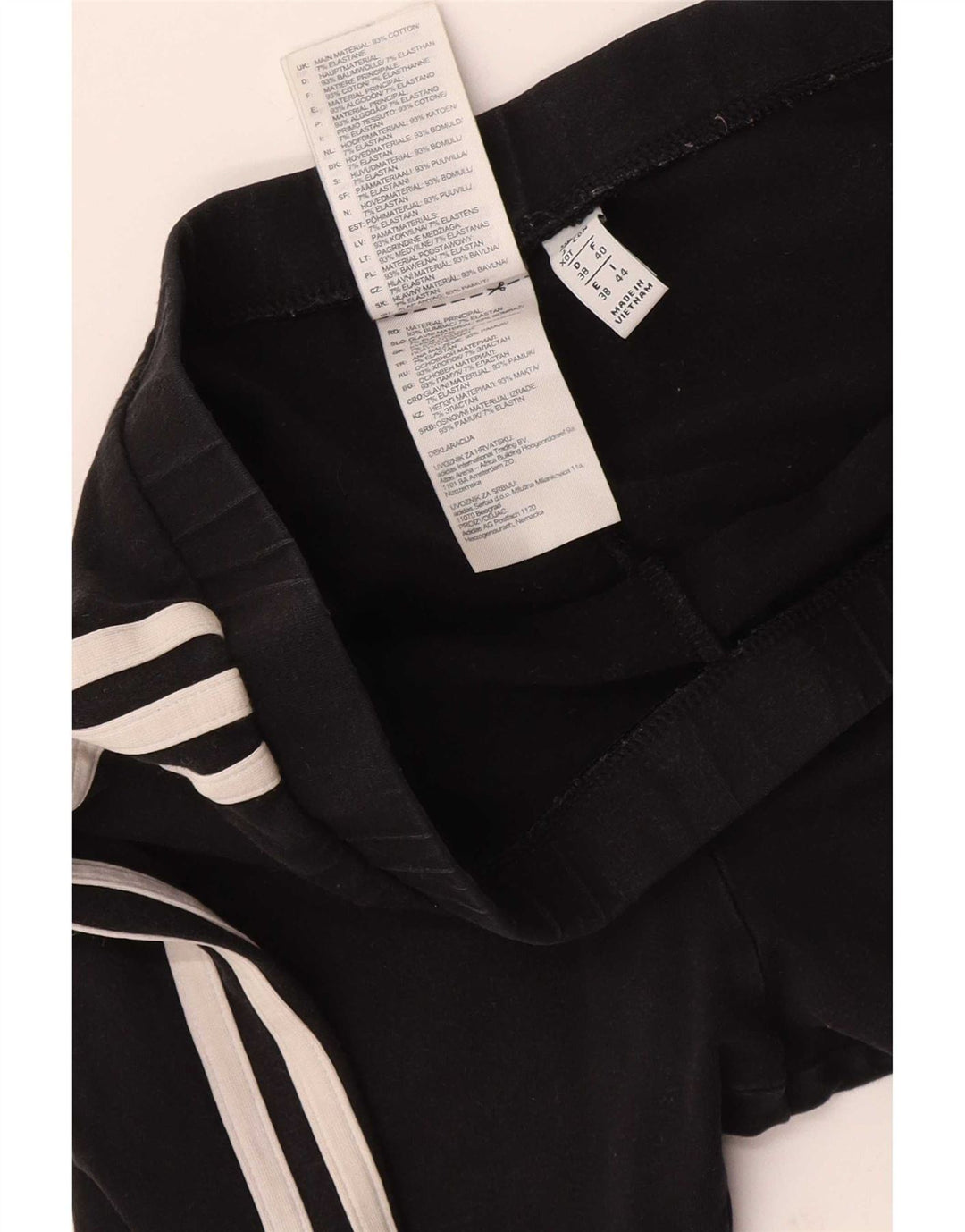 Γυναικείο κολάν Adidas Crop UK 12 μεσαίο μαύρο βαμβακερό