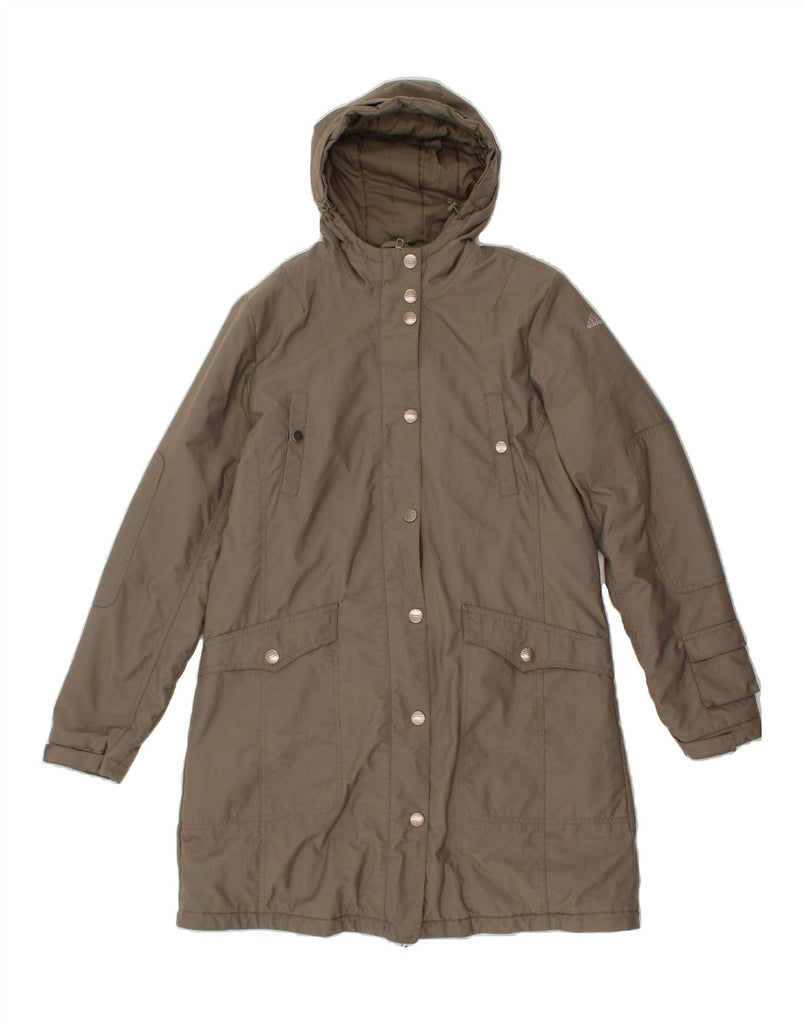 ADIDAS Womens Hooded Windbreaker Coat UK 16 Large Grey Polyester Vintage Adidas and Second-Hand Adidas from Messina Hembry 