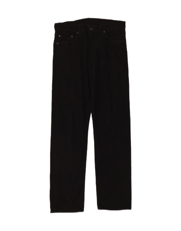 LEVI'S Mens 540 Relaxed Fit Straight Jeans W31 L32 Μαύρο βαμβακερό