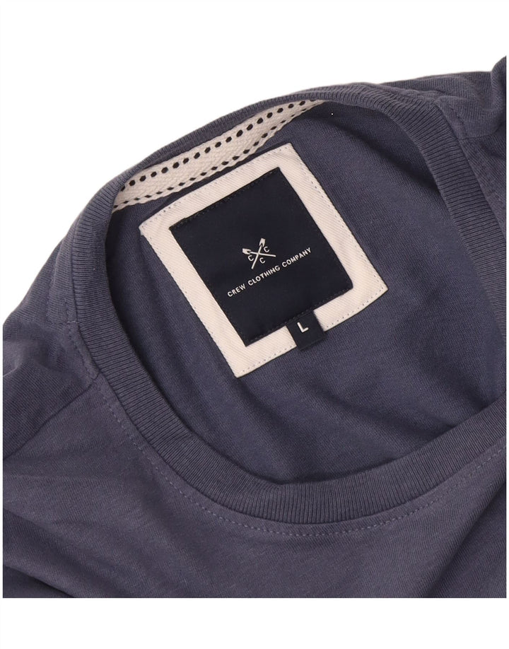 Ανδρικό T-Shirt Crew Clothing Top Large Blue
