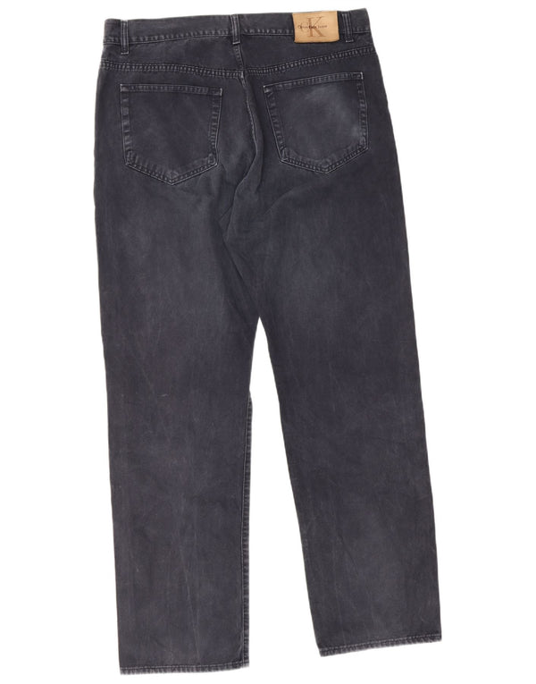 Ανδρικό τζιν ίσιο Calvin Klein W38 L32 Navy Blue Cotton