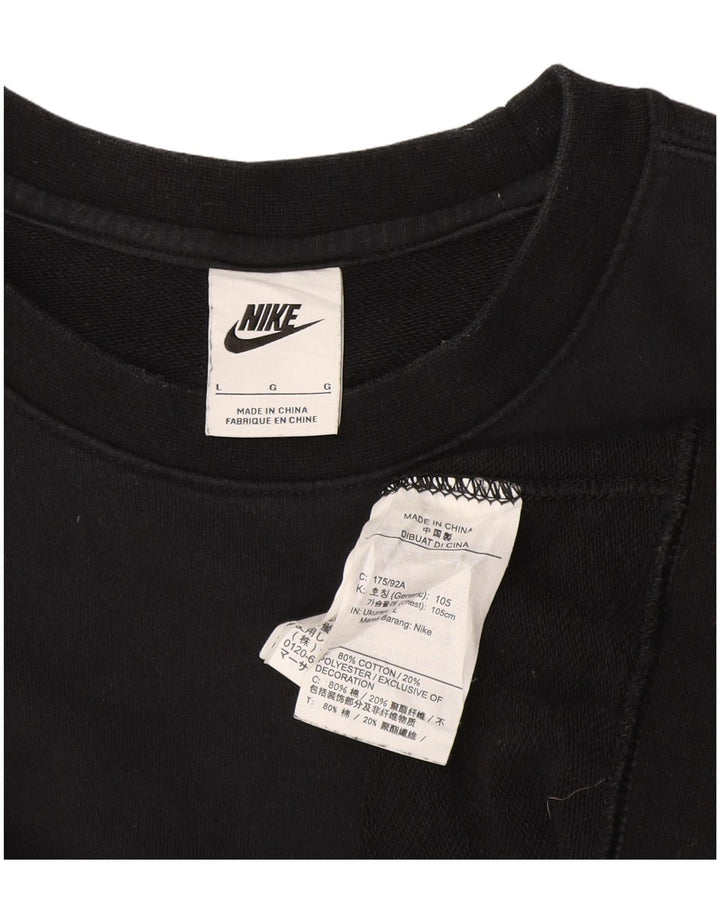 Ανδρικό φούτερ Nike Jumper μεγάλο μαύρο βαμβακερό
