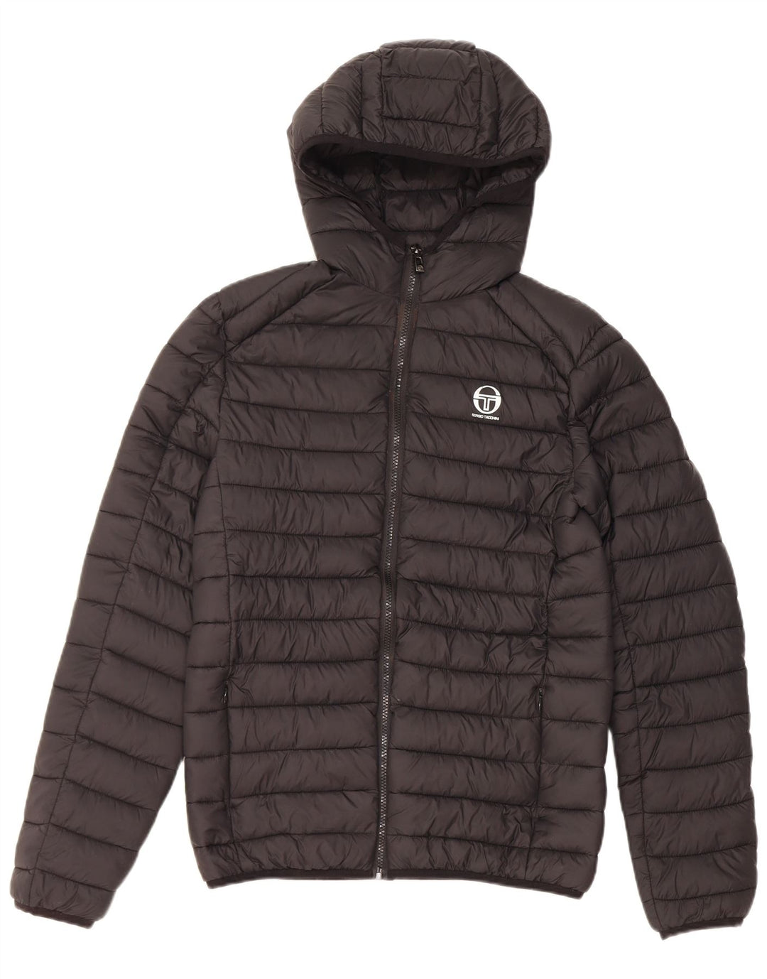 Sergio Tacchini Ανδρικό μπουφάν με κουκούλα UK 36 μικρό μαύρο νάιλον