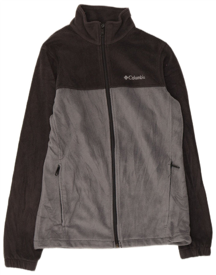COLUMBIA Ανδρικό Fleece Jacket UK 36 Small Grey Colourblock Polyester