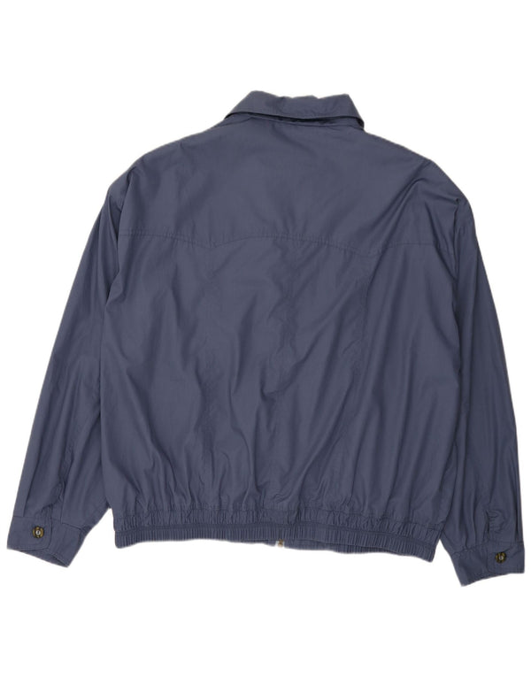 Vintage Ανδρικό Bomber Jacket IT 60 5XL Navy Blue Polyester