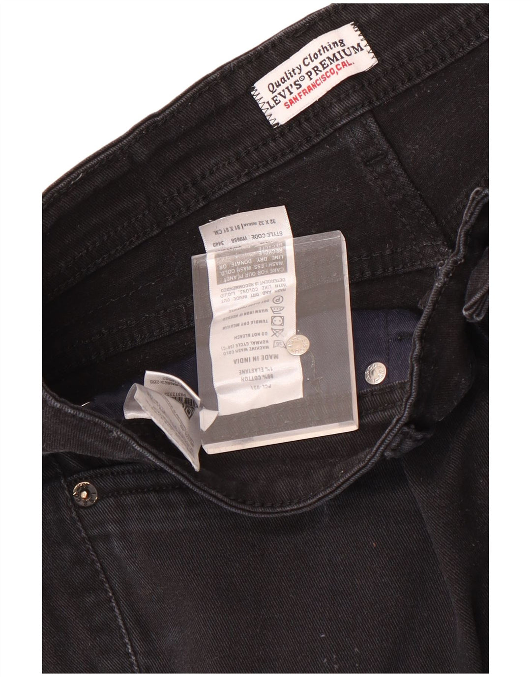 Ανδρικό τζιν Levi's Bootcut W32 L29 Μαύρο βαμβακερό