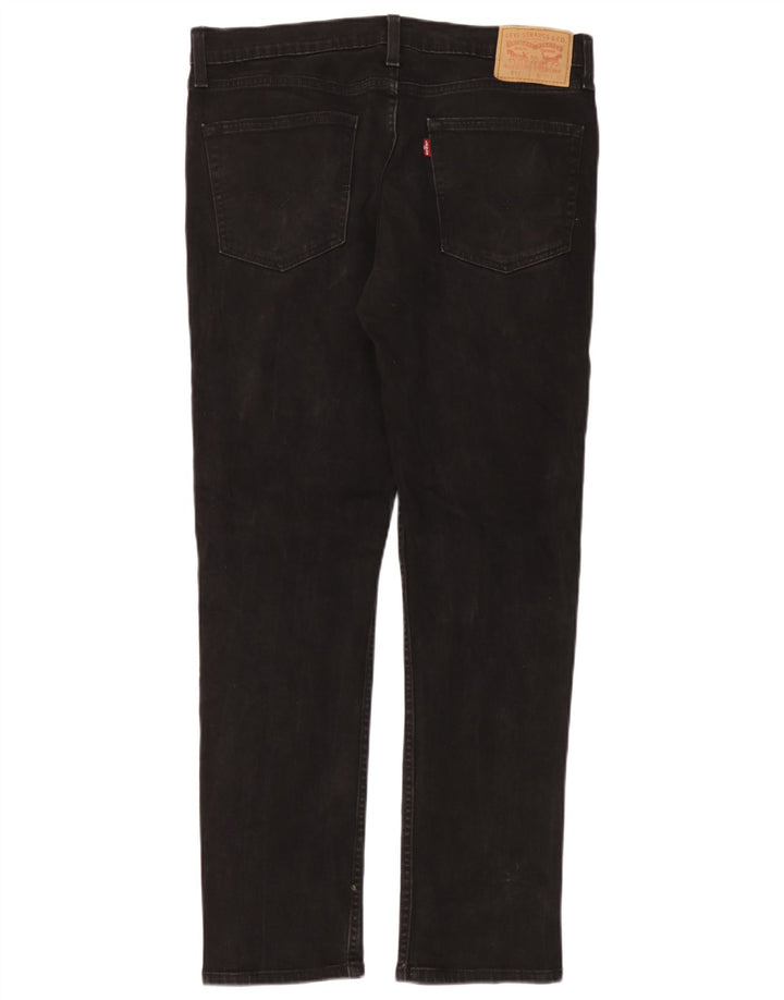Levi's Mens 511 Slim Jeans W36 L32 Μαύρο βαμβακερό