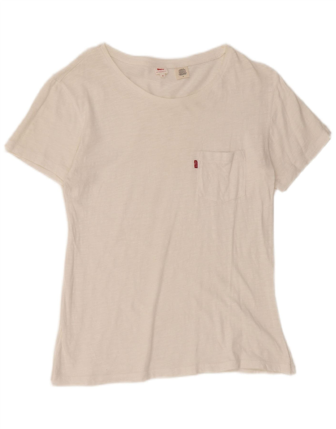 Γυναικείο T-Shirt Levi's Top UK 14 Medium White Flecked