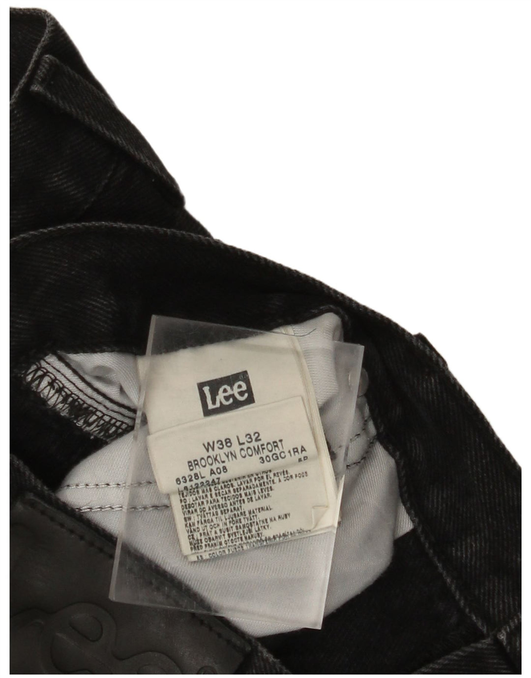 Ανδρικό τζιν Lee Brooklyn Comfort Straight W38 L32 Μαύρο βαμβακερό
