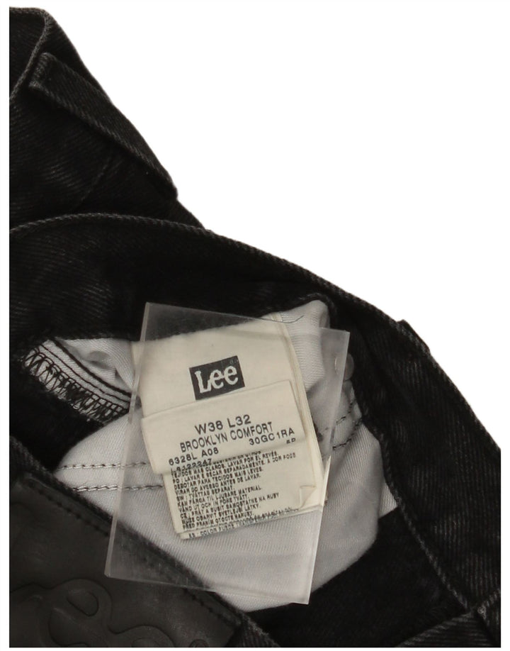 Ανδρικό τζιν Lee Brooklyn Comfort Straight W38 L32 Μαύρο βαμβακερό