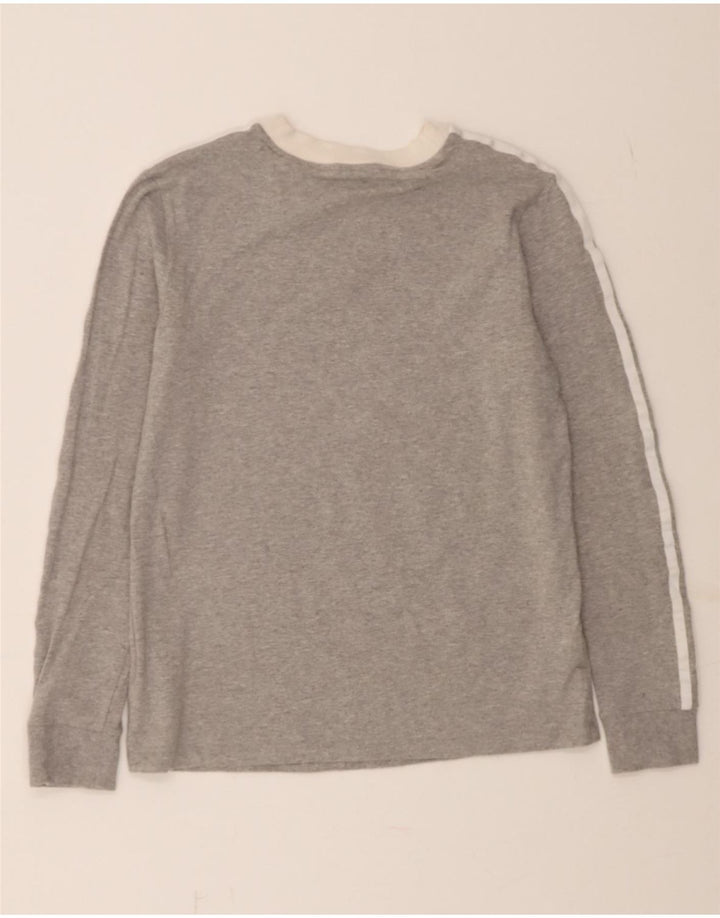 ADIDAS Womens Top Long Sleeve UK 14 Medium Grey Cotton Vintage Adidas and Second-Hand Adidas from Messina Hembry 