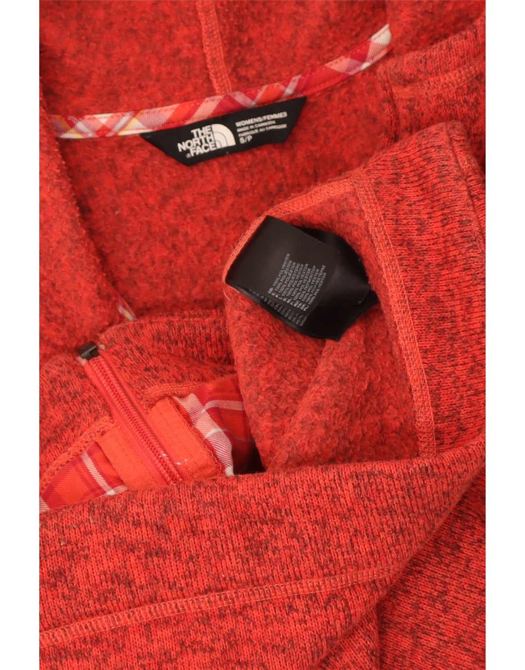 The North Face γυναικεία αθλητική φόρμα Top Jacket UK 10 Small Red Flecked