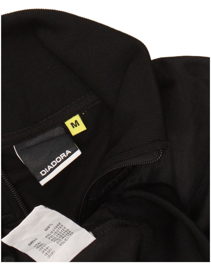 DIADORA Γυναικεία αθλητική φόρμα Top Jacket UK 14 Medium Black Polyester