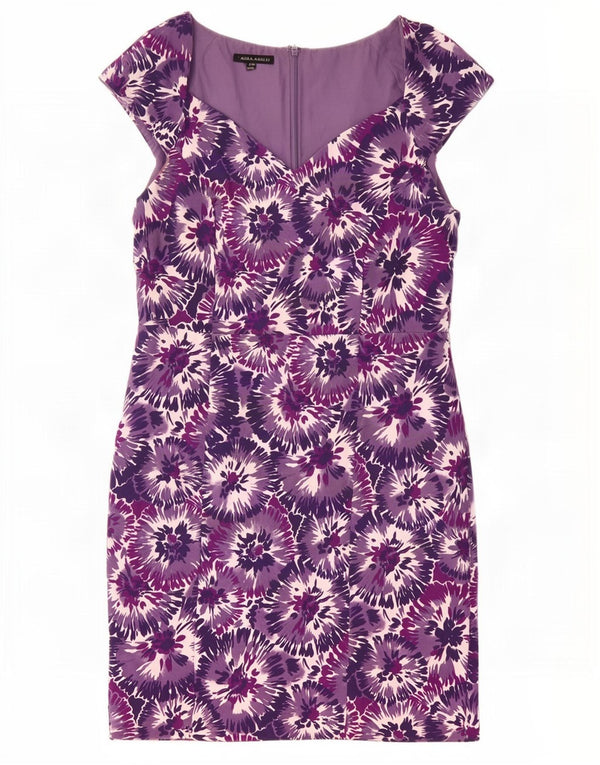 Γυναικείο φόρεμα με θήκη Laura Ashley UK 20 2XL Μωβ φλοράλ βαμβακερό