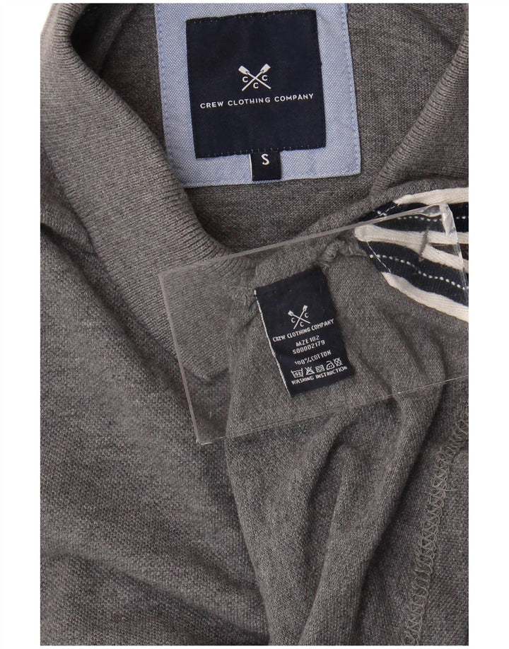Ανδρικό μπλουζάκι πόλο Crew Clothing Μικρό γκρι βαμβακερό