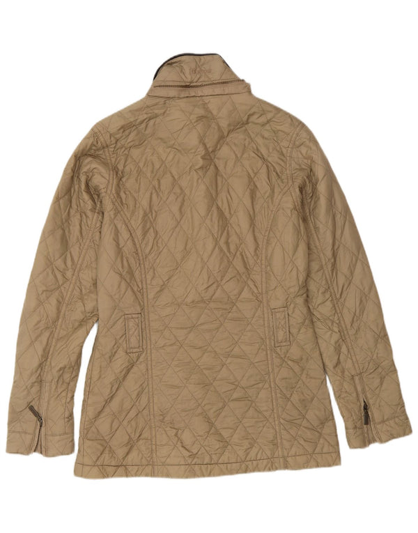 Γυναικείο καπιτονέ μπουφάν Barbour UK 8 Small Beige Polyamide