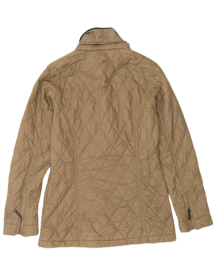 Γυναικείο καπιτονέ μπουφάν Barbour UK 8 Small Beige Polyamide