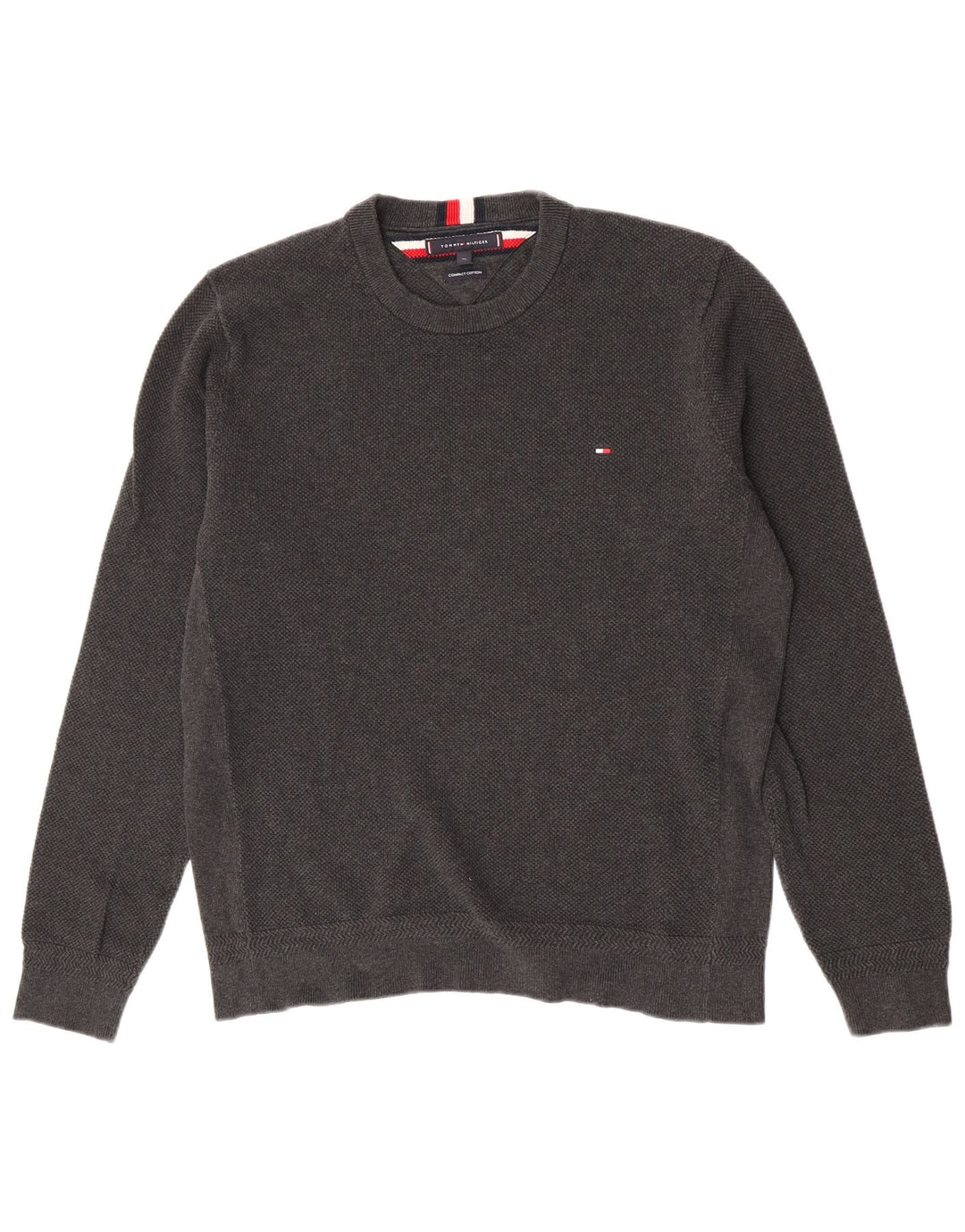Tommy Hilfiger Mens Crew Neck Jumper XL Γκρι βαμβακερό