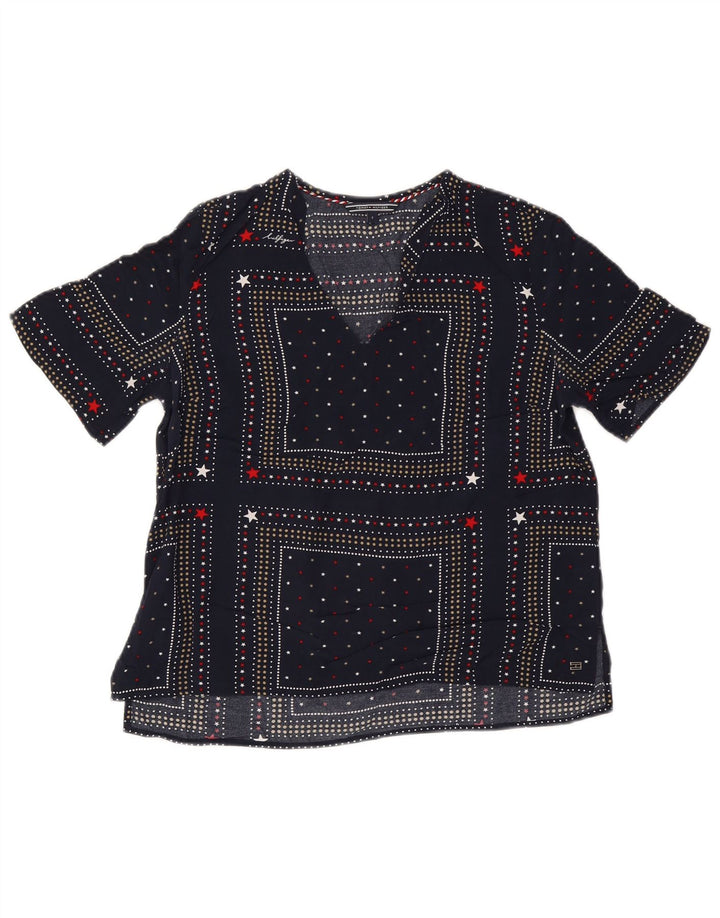 Γυναικεία μπλούζα Tommy Hilfiger Top US 6 Medium Navy Blue Spotted