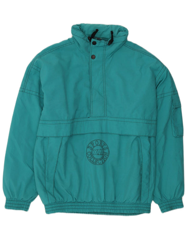 Active Mens Loose Fit Anorak Ski Jacket UK 40 Large Green Polyester