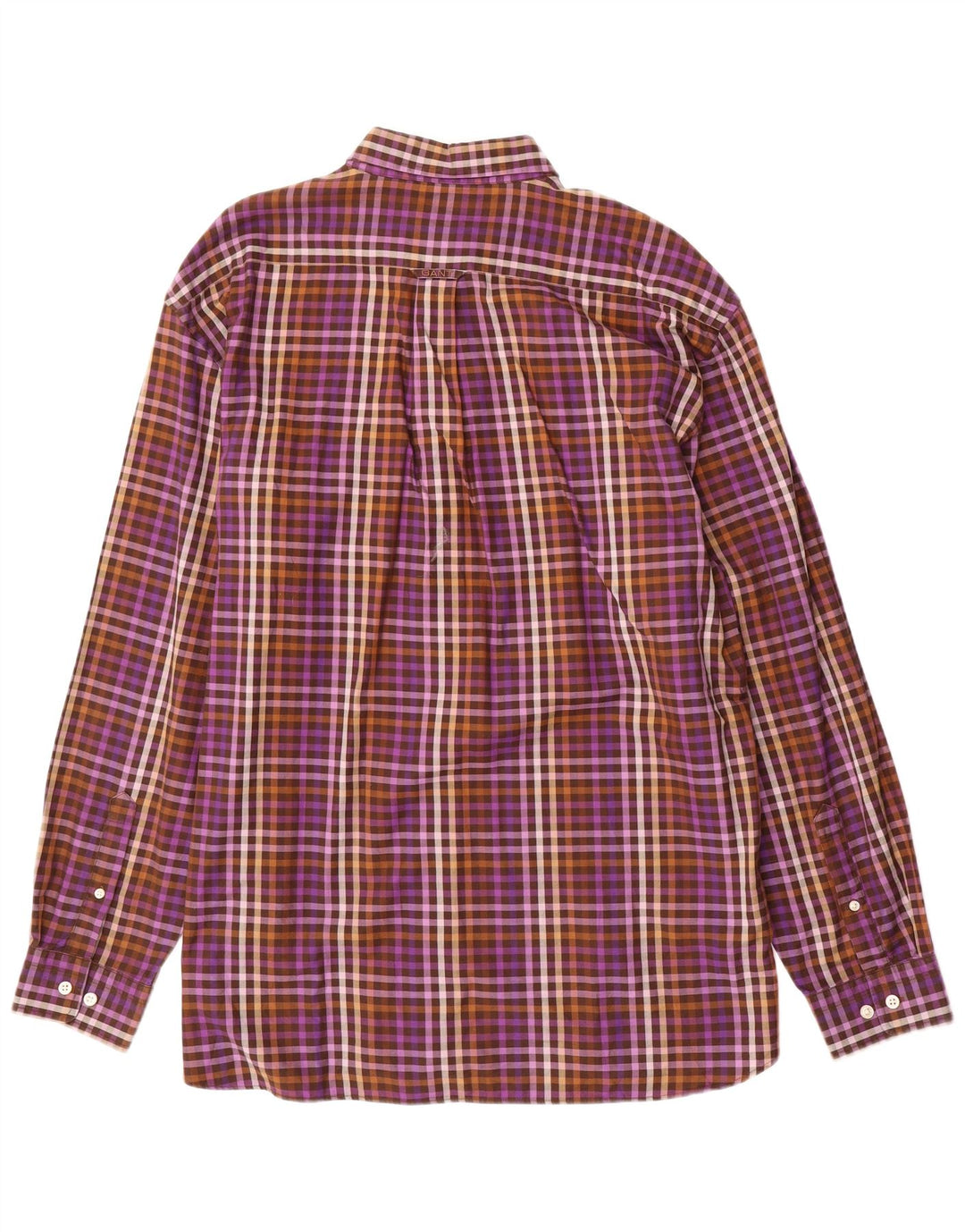 Ανδρικό πουκάμισο Gant Regular Fit XL Purple Gingham Cotton