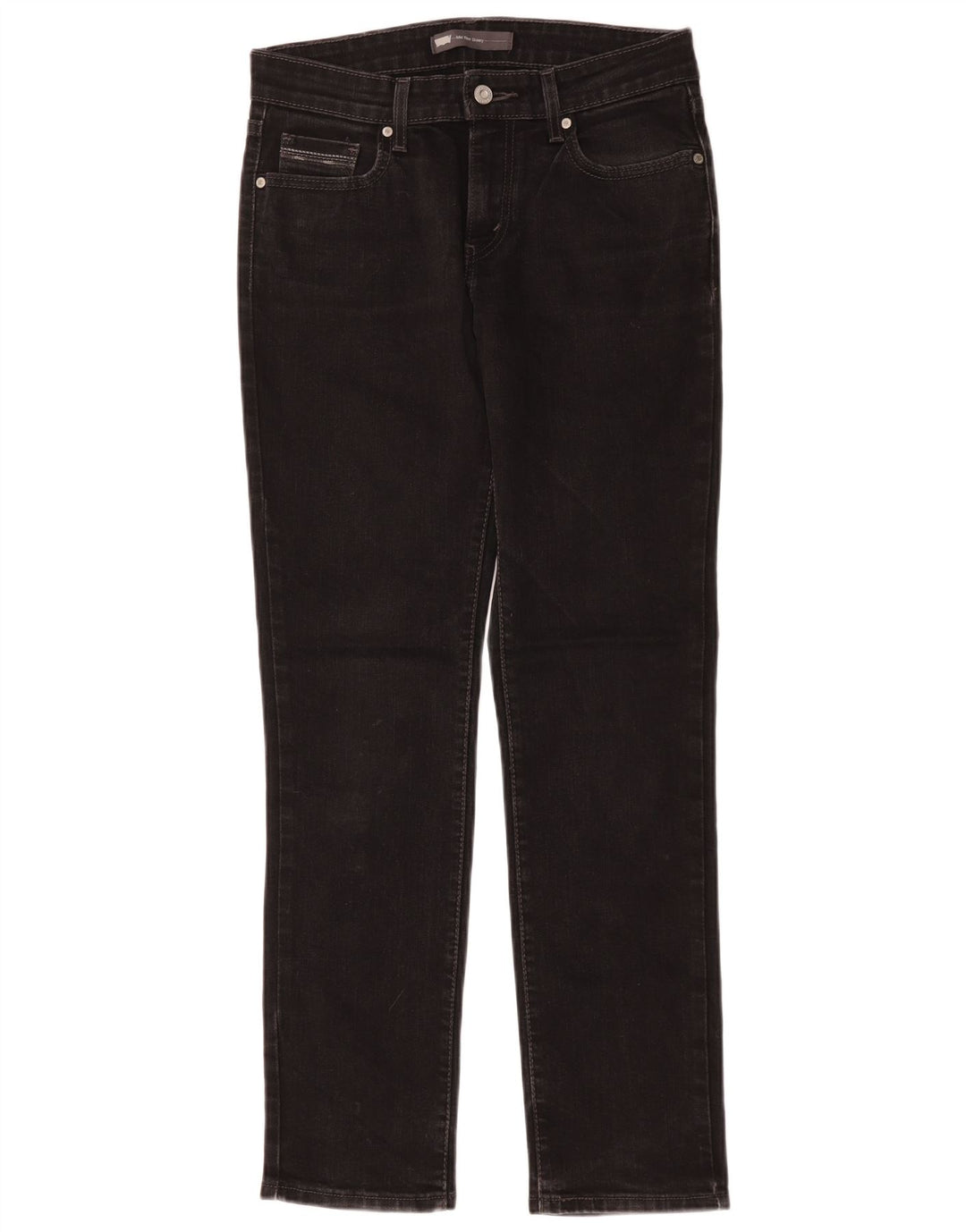 Γυναικείο ψηλό ψηλό στενό τζιν Levi's W30 L30 μαύρο