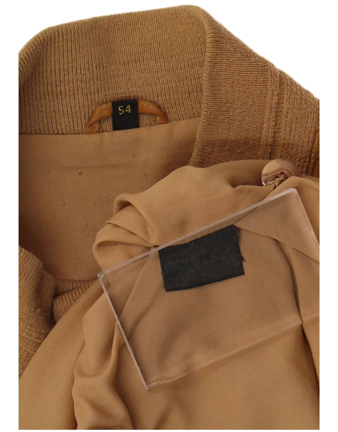 Vintage Ανδρικό Suede Bomber Jacket IT 54 2XL Beige Leather