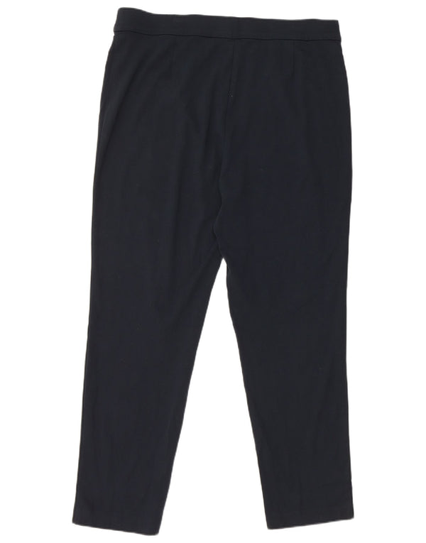 Marks & Spencer Γυναικείο κωνικό casual παντελόνι UK 18 XL W36 L28 Navy Blue
