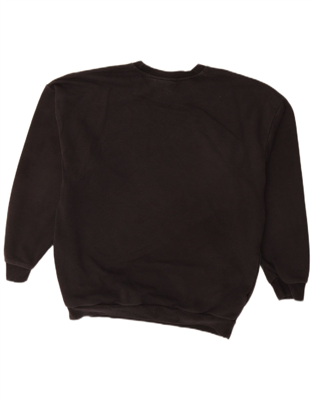 Γυναικείο γραφικό φούτερ ADIDAS Jumper UK 14 μεγάλο μαύρο βαμβακερό