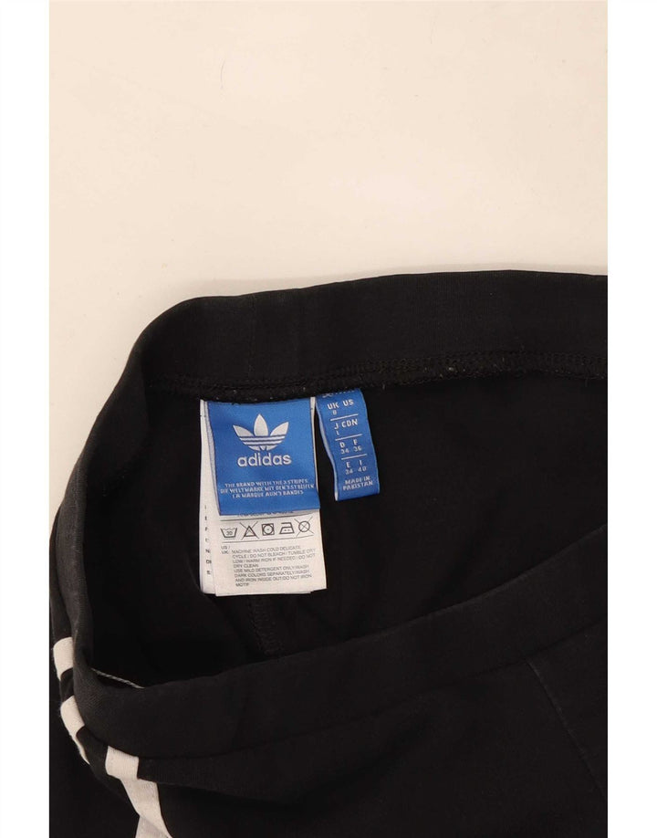 Γυναικείο κολάν Adidas UK 8 Small μαύρο βαμβακερό