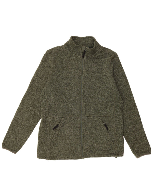 Mountain Warehouse Mens Tracksuit Top Jacket Large Khaki Flecked Polyester