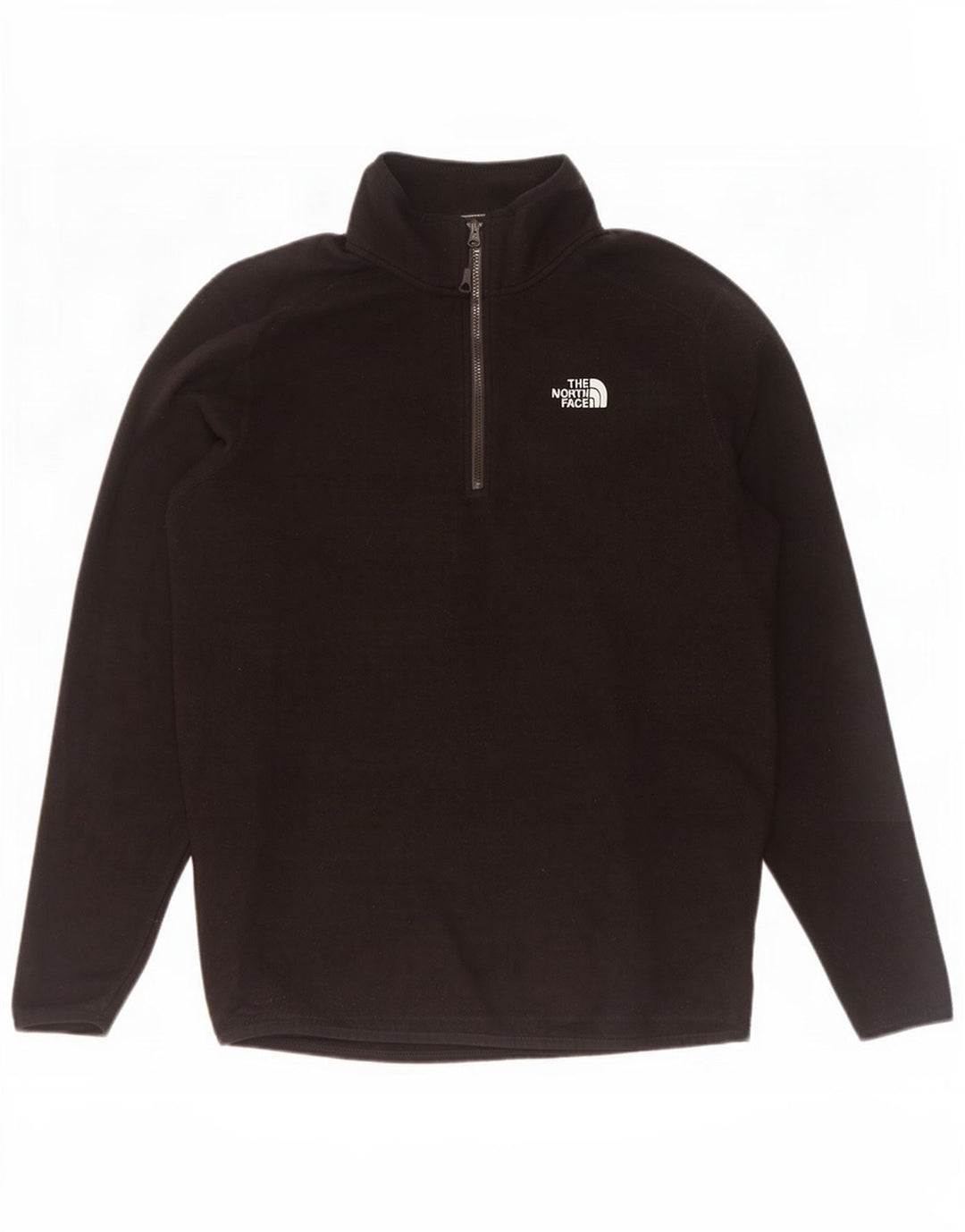 Το ανδρικό φλις φερμουάρ North Face, μεσαίο μαύρο πολυεστέρας
