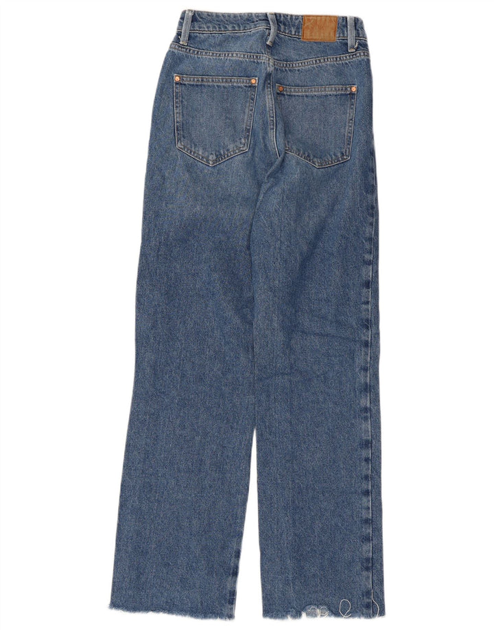 Zara Γυναικείο Straight Jeans EU 34 2XS W24 L29 Blue