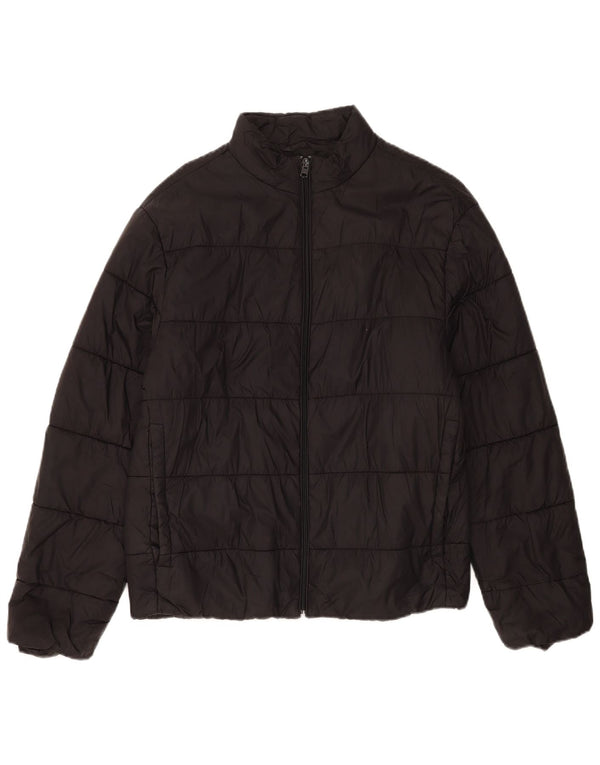 Zara Ανδρικό μπουφάν UK 40 Large Black Nylon