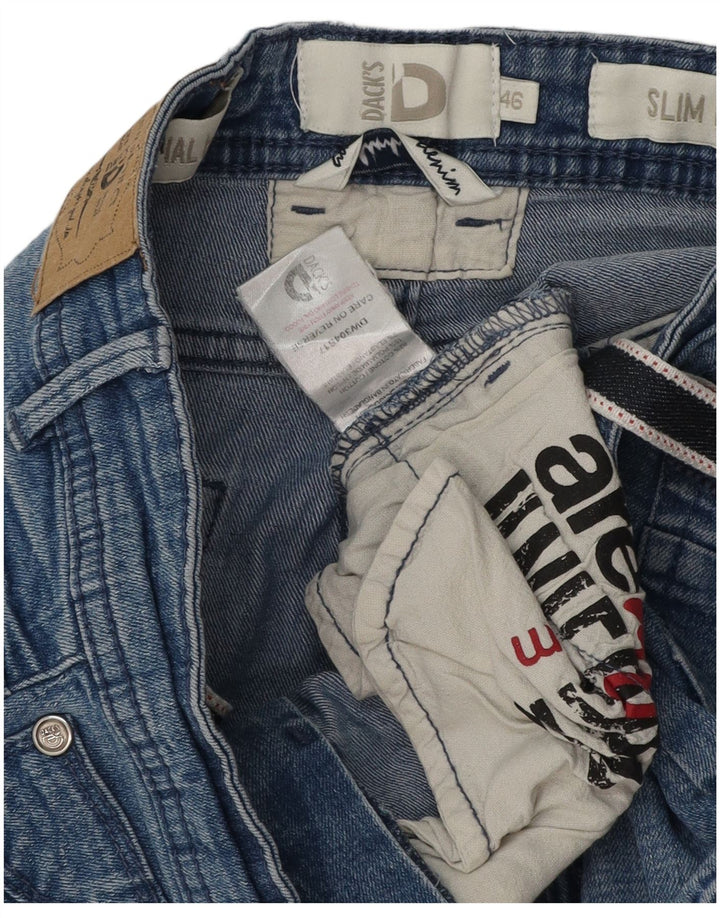 Γυναικείο τζιν σορτς Dack's Slim Fit IT 46 μεγάλο W30 μπλε βαμβακερό