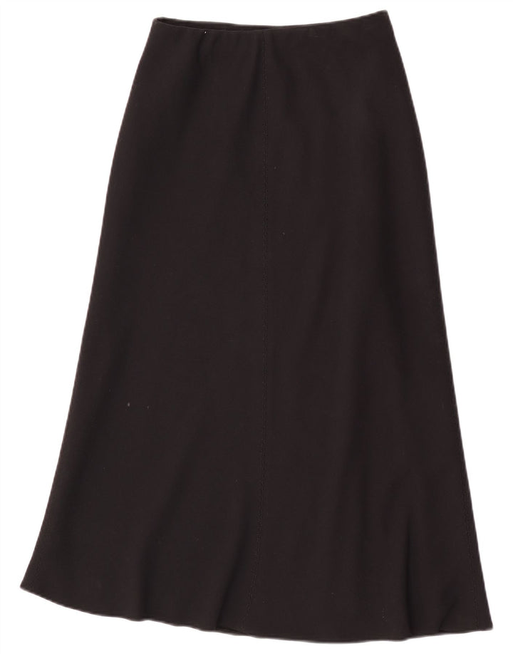 Marks & Spencer Γυναικεία Maxi Φούστα UK 10 Small W26 Black Polyester