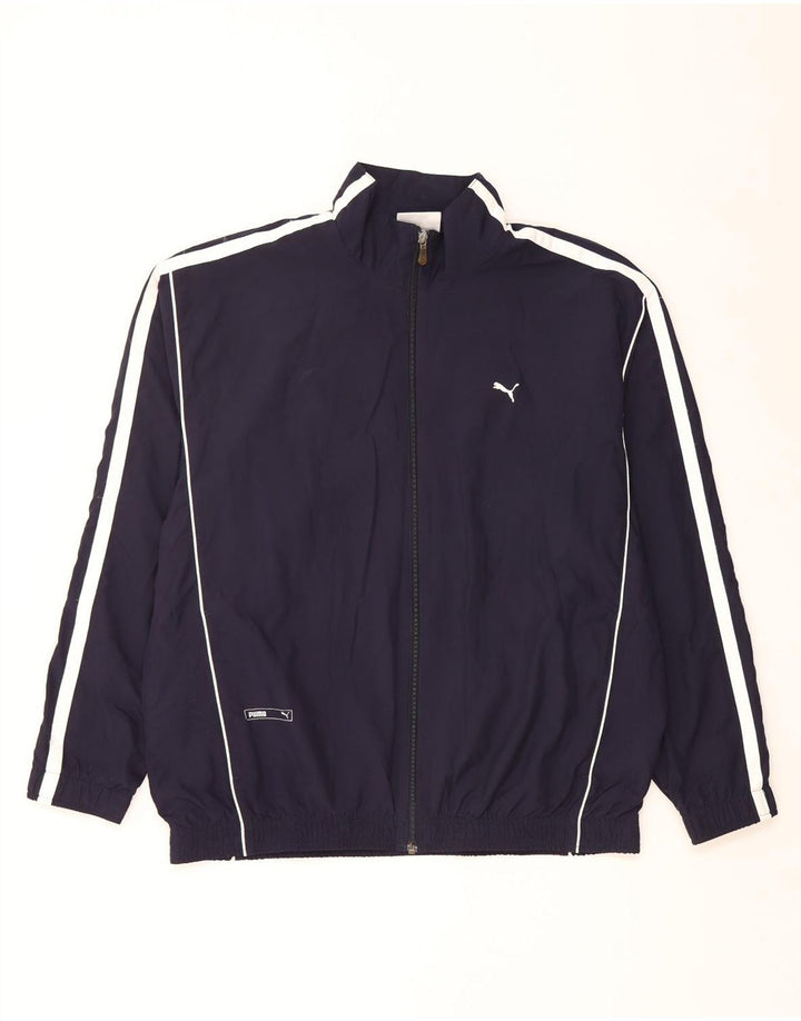 Ανδρική αθλητική φόρμα Puma Μπουφάν μεγάλου μπλε ναυτικού χρώματος πολυεστέρας