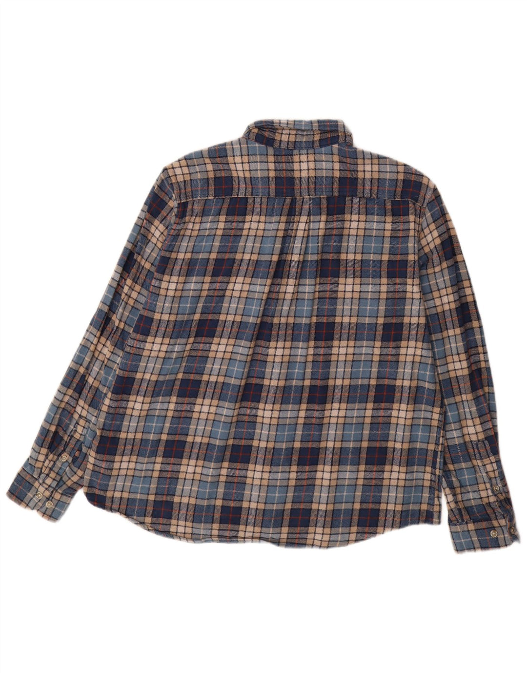 Ανδρικό φανελένιο πουκάμισο EDDIE BAUER 2XL Μπλε βαμβακερό