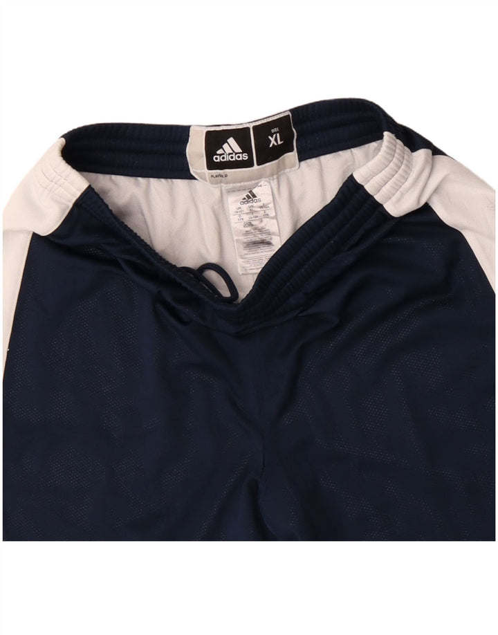Adidas Boys Sport σορτς 13-14 ετών XL Navy Blue Colorblock Πολυεστέρας
