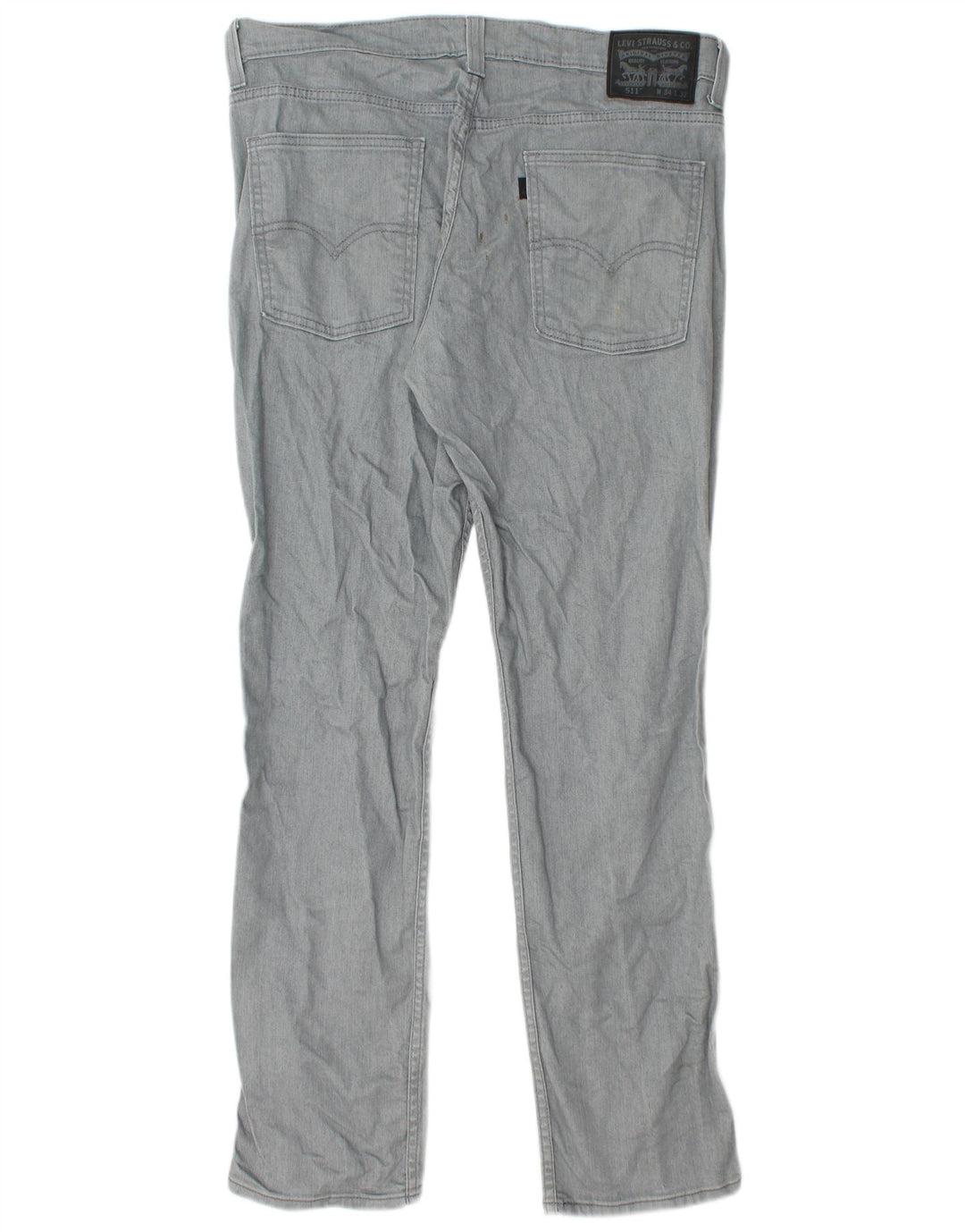 Levi's Mens 511 Slim Jeans W34 L32 Γκρι βαμβακερό