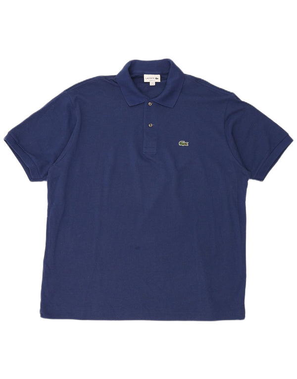 LACOSTE Ανδρικό πουκάμισο Polo Classic Fit Μέγεθος 7 2XL Μπλε βαμβακερό