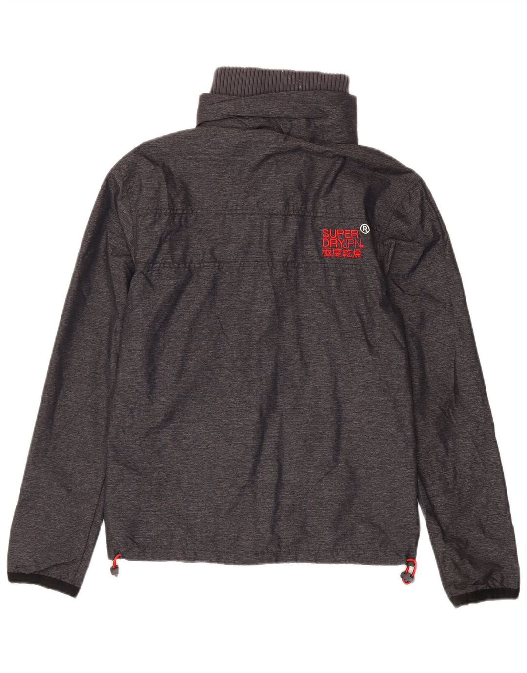 Superdry Ανδρικό γραφικό μπουφάν βροχής UK 36 Small Grey Nylon