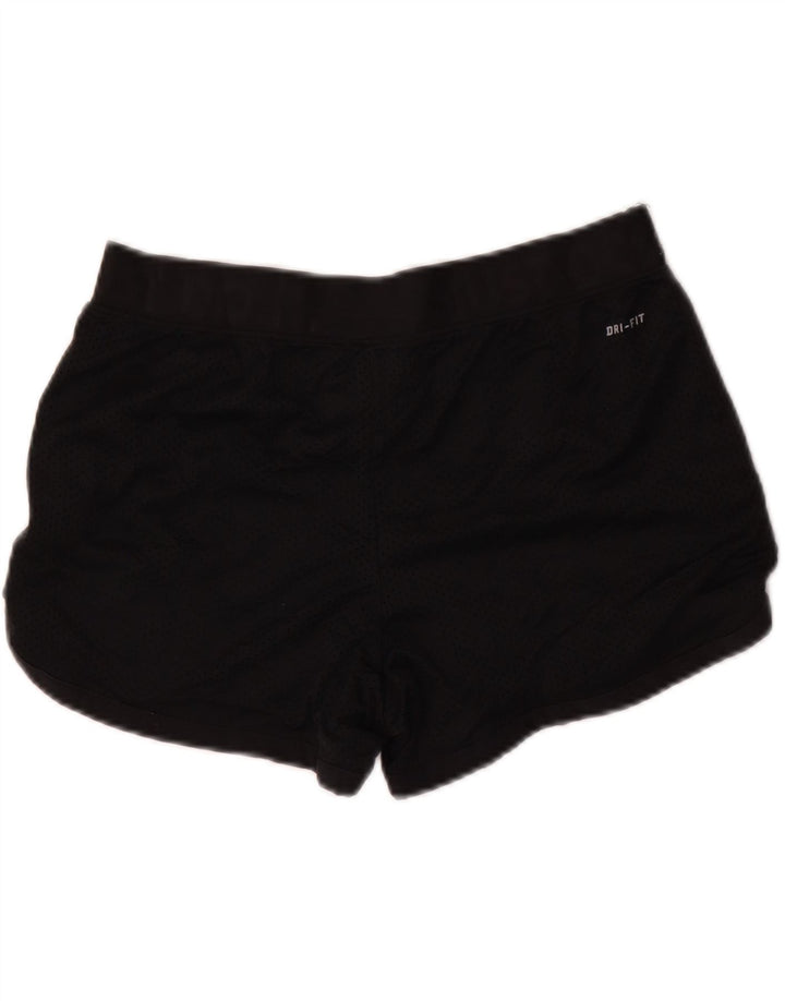 Γυναικείο γραφικό αθλητικό σορτς NIKE Dri Fit UK 14 Μεσαίο μαύρο πολυεστέρα