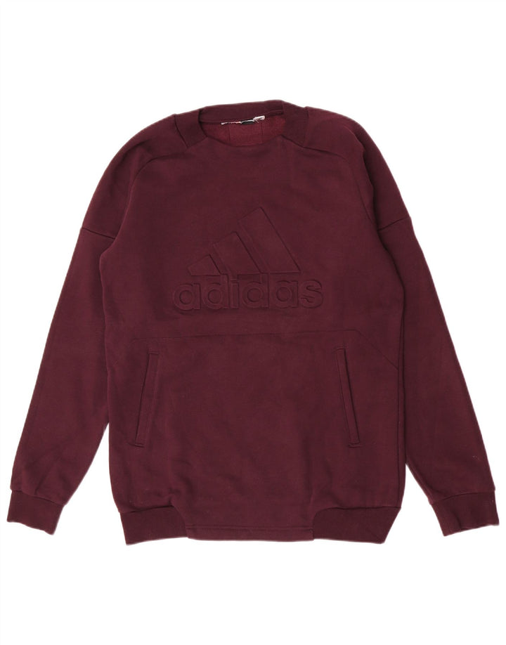 Ανδρικό γραφικό φούτερ Adidas Jumper Small Maroon