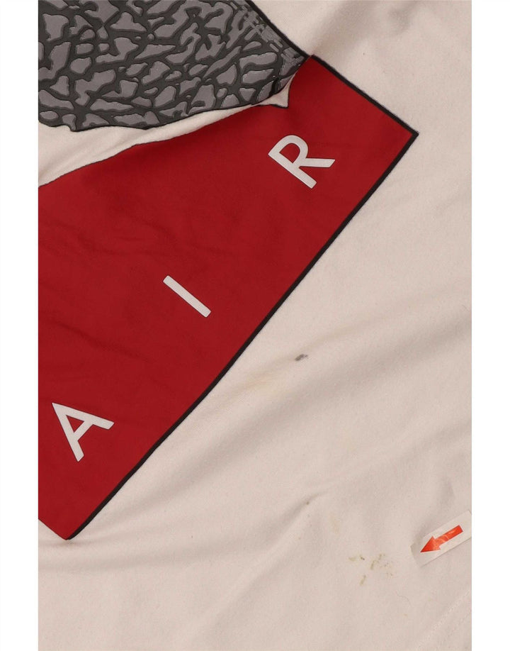 Jordan Boys Graphic T-Shirt Top 8-9 ετών Μικρό λευκό βαμβακερό